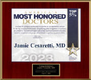 Radiation Oncologist Dr. Jamie Cesaretti of Terk Oncology Wins America's Most Honored Doctors - Top 5% 2023 from The American Registry