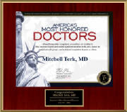 ADr. Mitchell Terk Awarded Americas Most Honored Doctors Top 1%  2022
