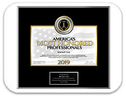 America's Most Honored Professionals 2019 - Top 1% award