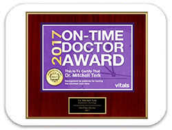 Vital's On-Time Physician Award  2017 - Dr. Mitchell Terk
