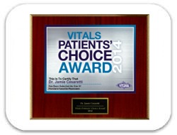 Jame Cesraetti, MD Vitals' Patient's Choice Award 2014